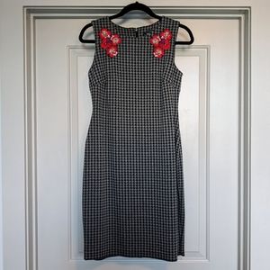 Tommy Hilfiger grey houndstooth dress